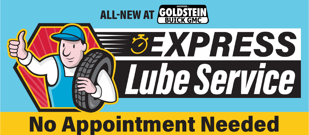 Goldstein Buick GMC Express Lube Service logo banner