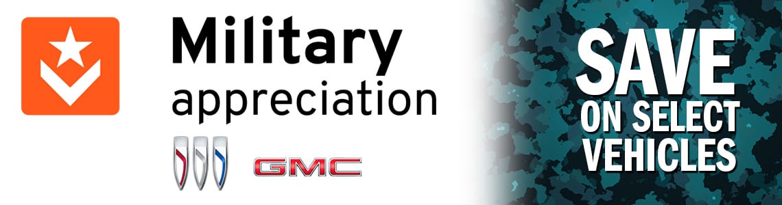 Miliary Appreciation for Buick GMC banner