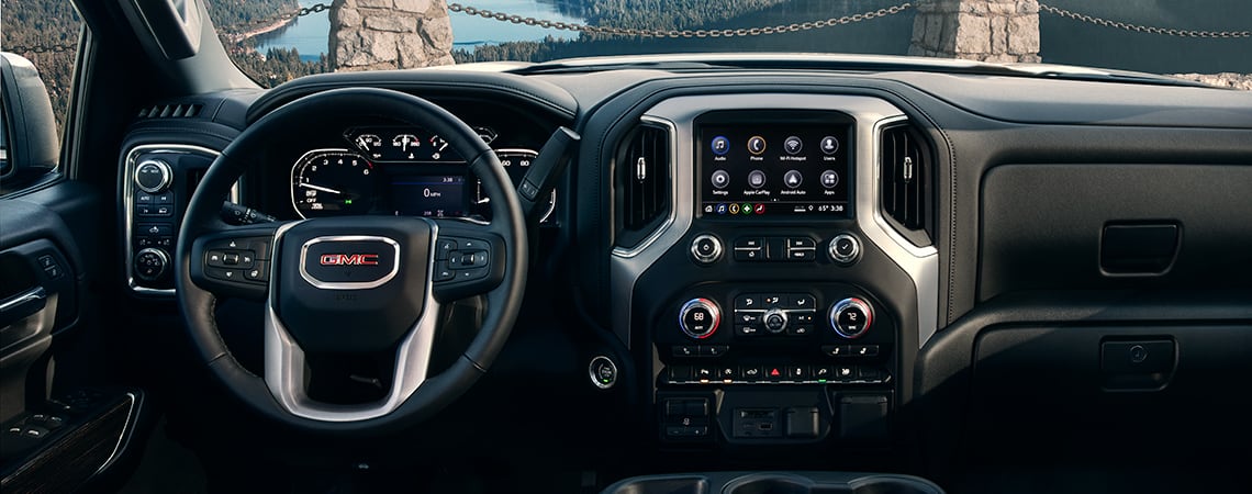 2022 GMC Sierra 1500 Limited pickup truck interior dashboard and infotainment