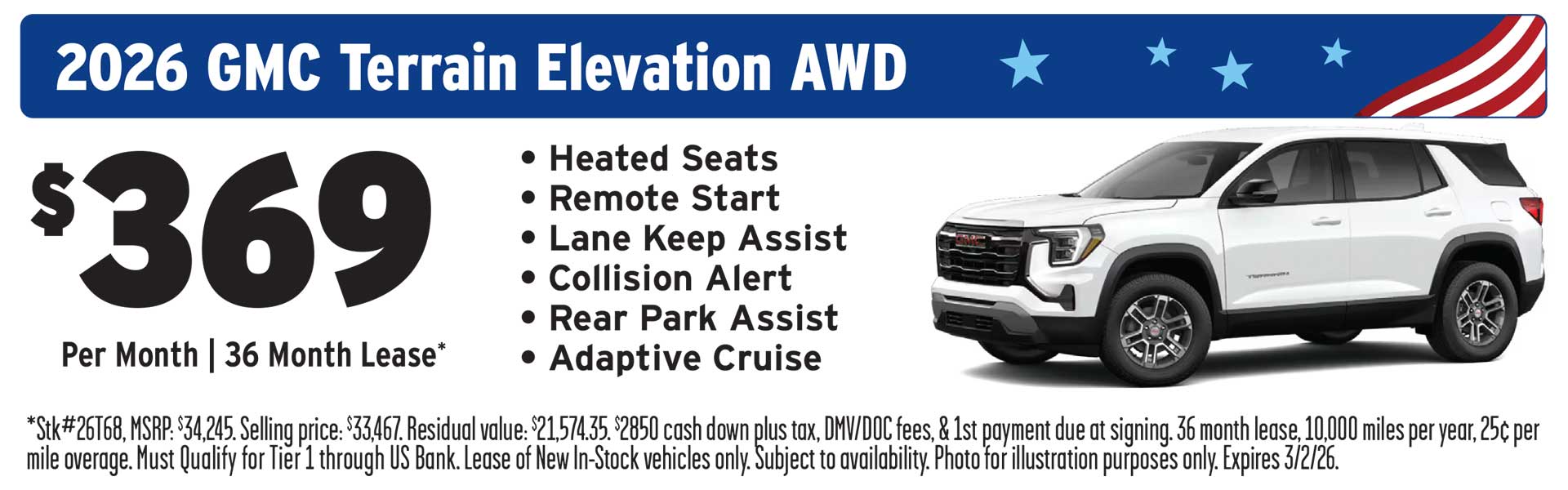 GMC Terrain Special offer