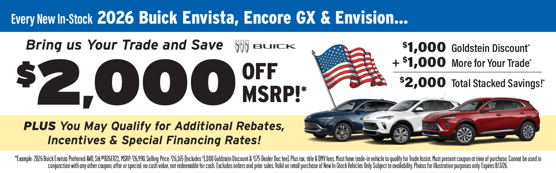 Stack Savings on New 2026 Buicks!