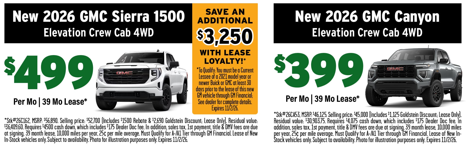 GMC Lease Offers