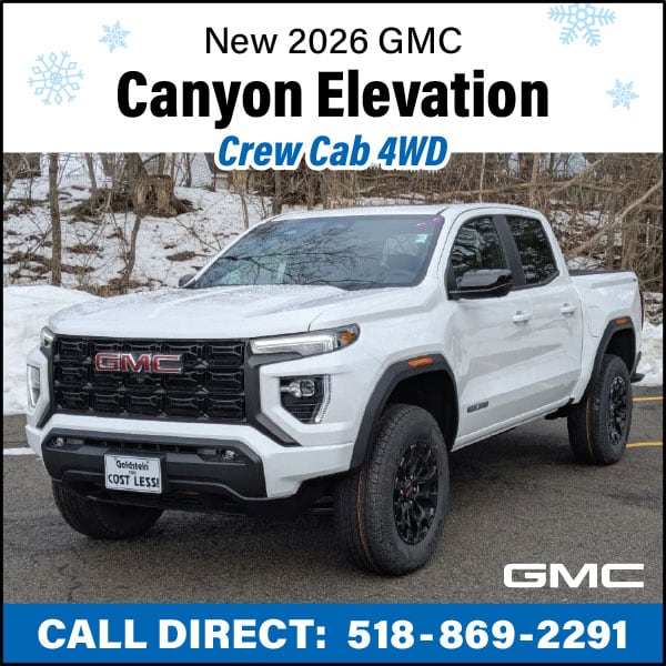 Only $489 Per Month to Lease a New 2026 GMC Canyon Elevation Crew Cab 4WD!*