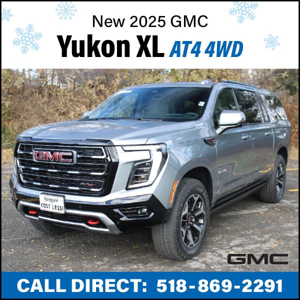 Save $4,000 OFF MSRP on a New 2025 GMC Yukon XL AT4 4WD!*